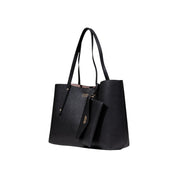 Guess Black Polyurethane Tote Bag