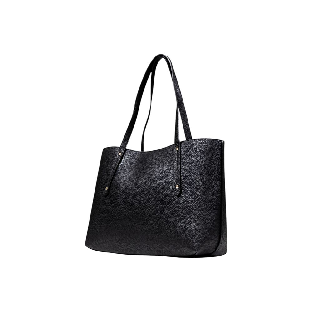 Guess Black Polyurethane Tote Bag