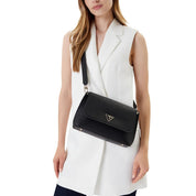 Guess Black Polyurethane Handbags