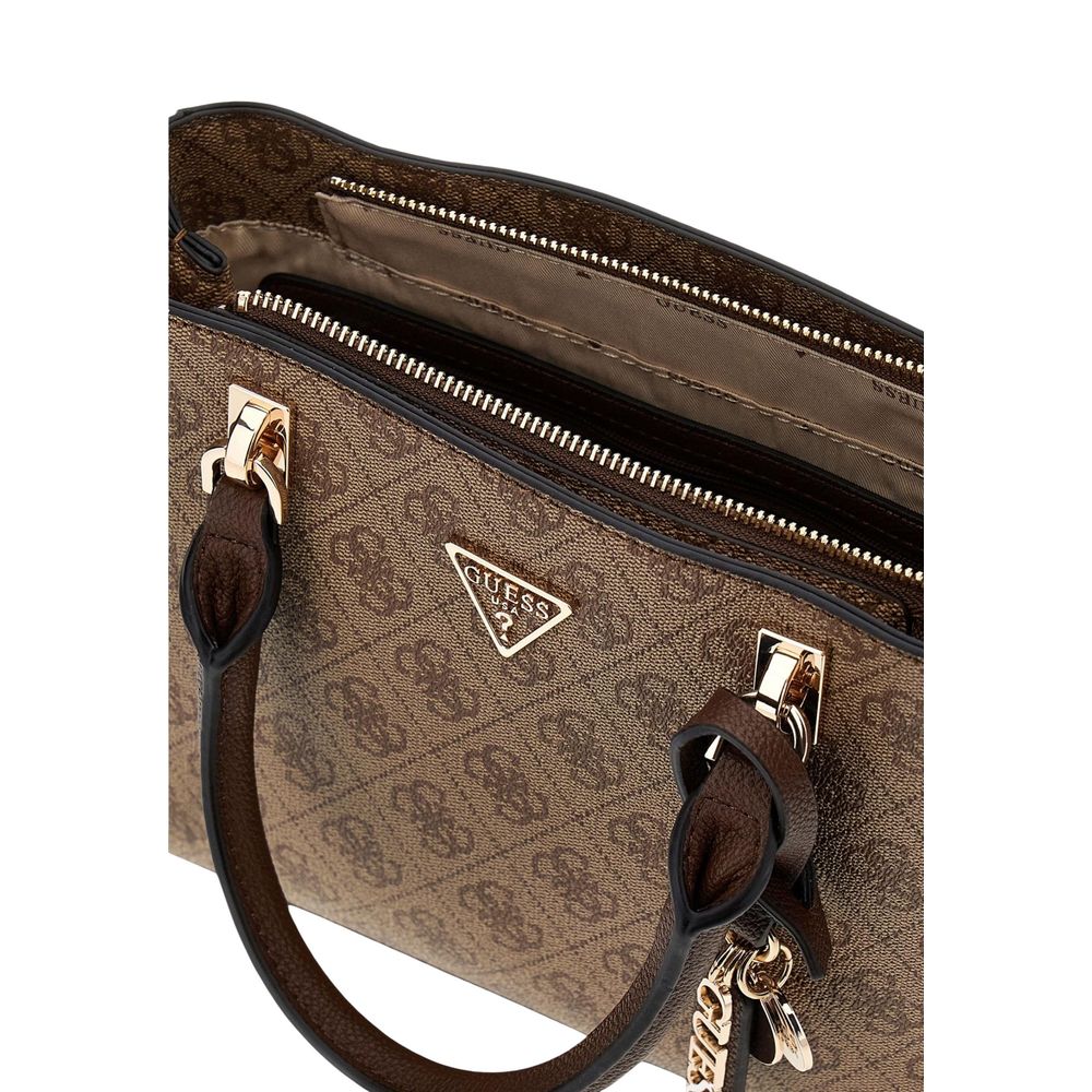 Guess Brown Polyurethane Handbag
