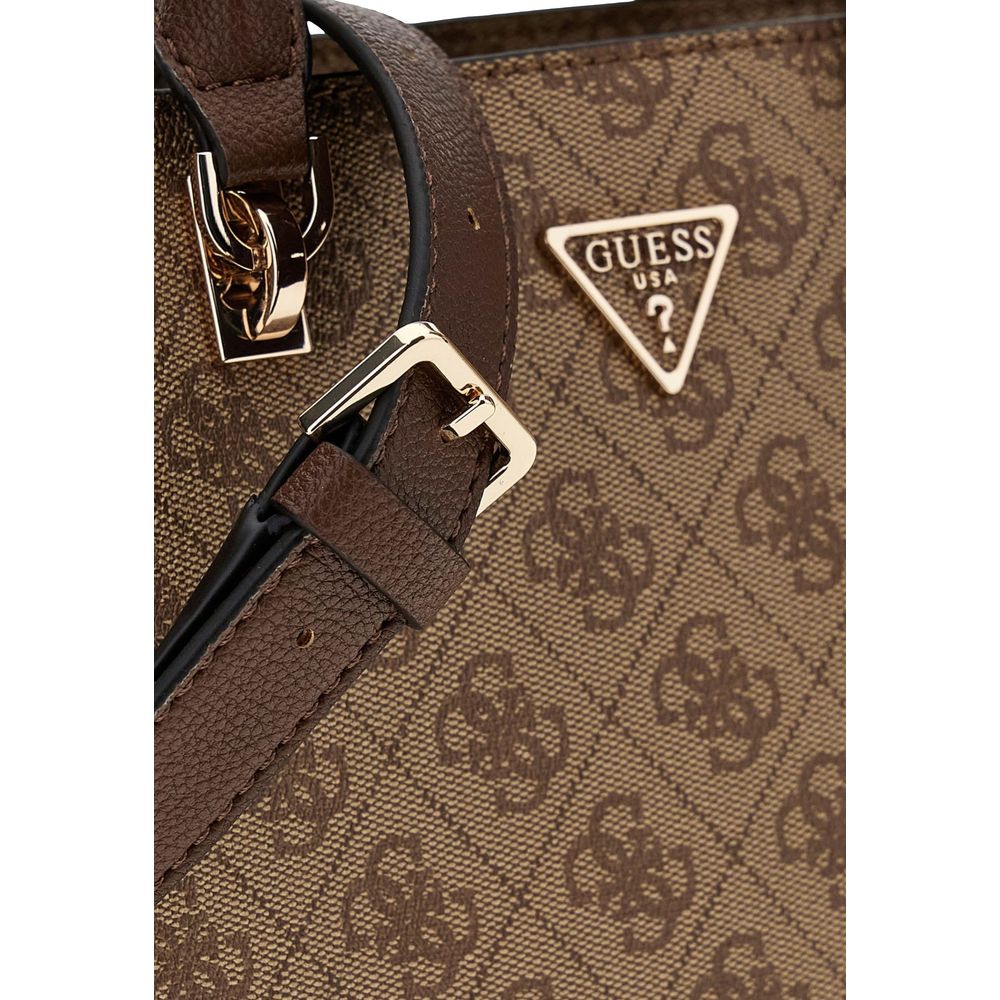 Guess Brown Polyurethane Handbag