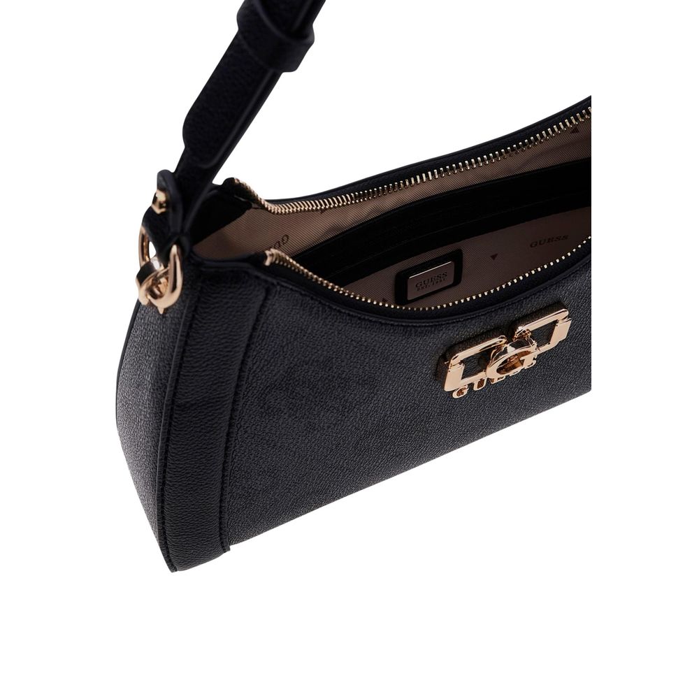 Guess Gray Polyurethane Shoulder Bag
