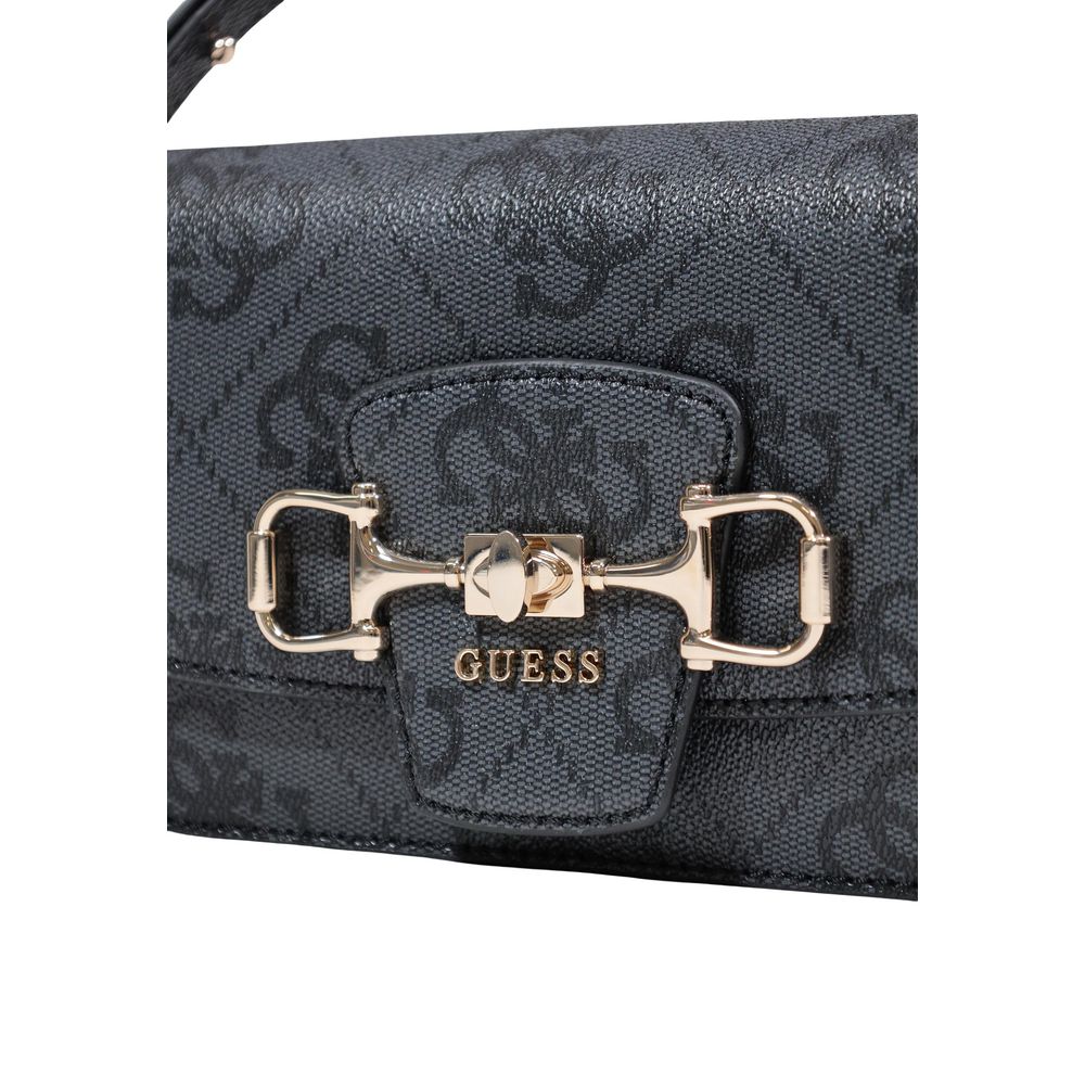 Guess Gray Polyurethane Crossbody Bag