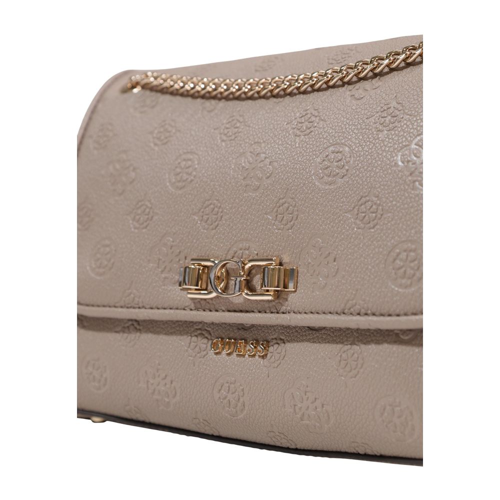 Guess Beige Polyurethane Crossbody Bag