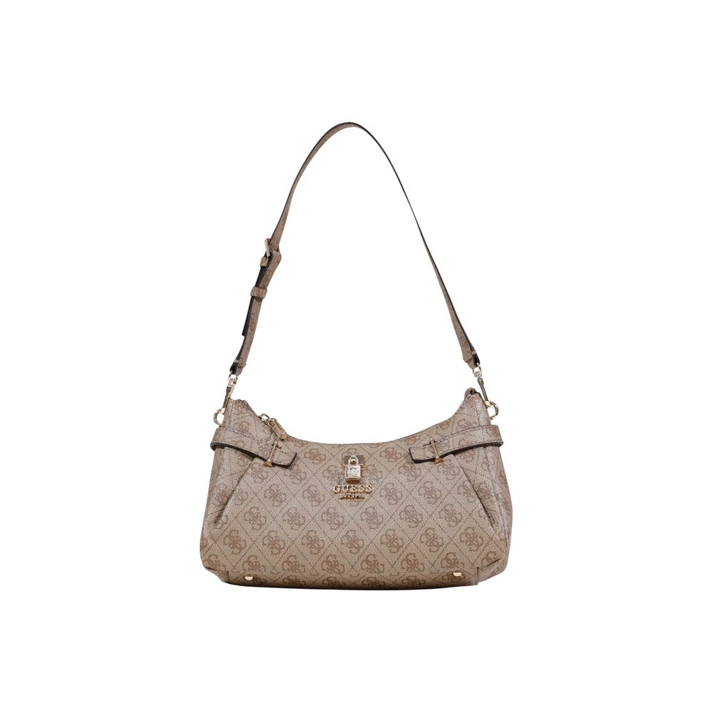 Guess Beige Polyurethane Shoulder Bag