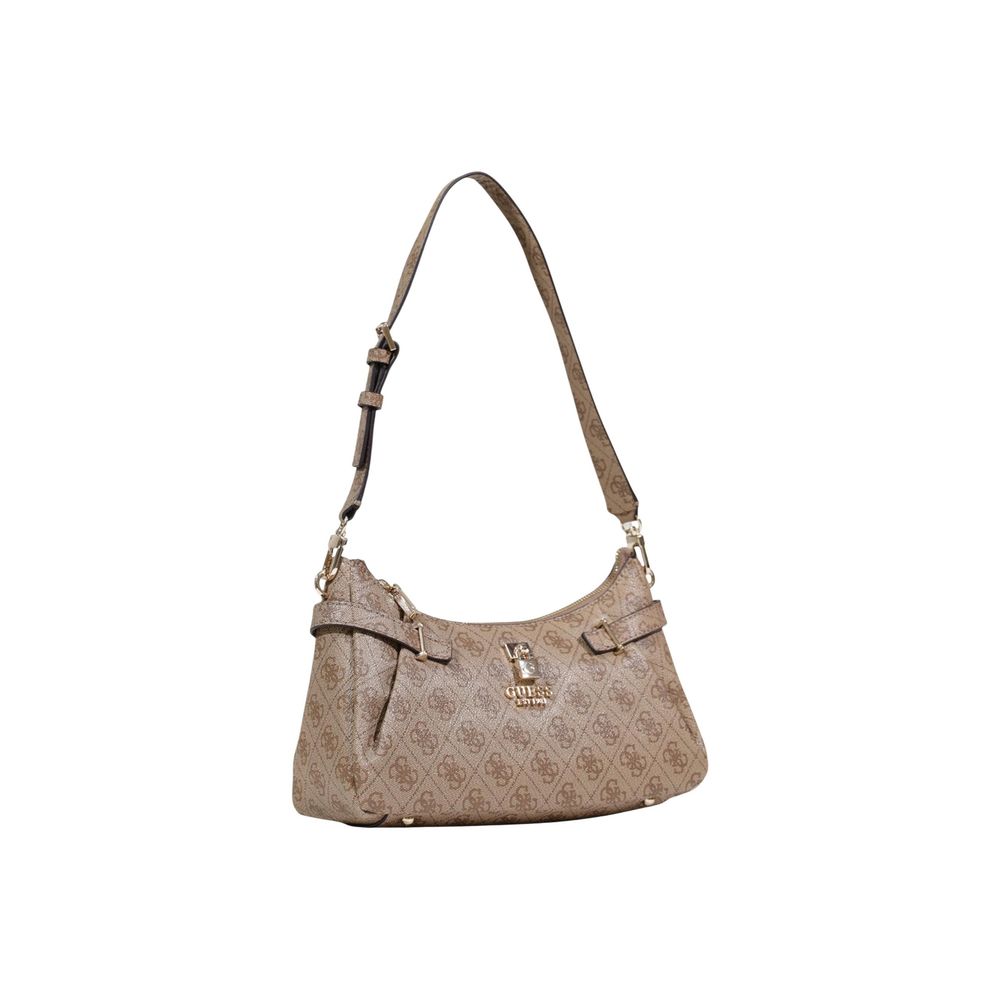 Guess Beige Polyurethane Shoulder Bag