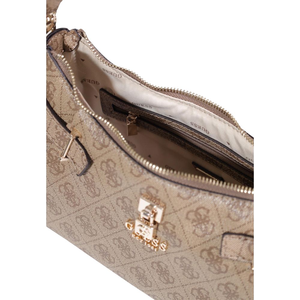 Guess Beige Polyurethane Shoulder Bag