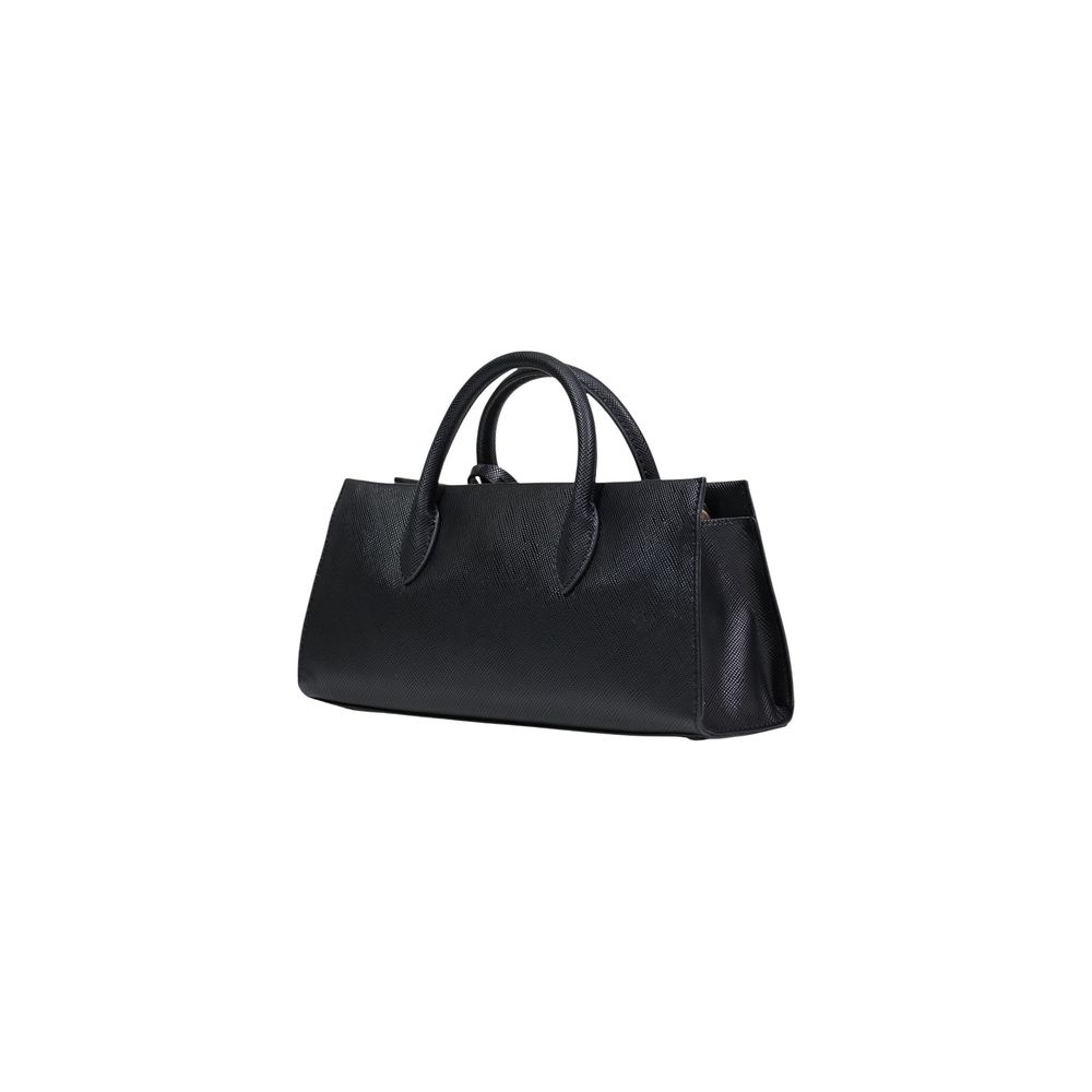 Guess Black Polyurethane Satchel
