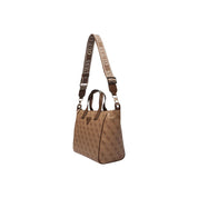 Guess White Polyurethane Tote