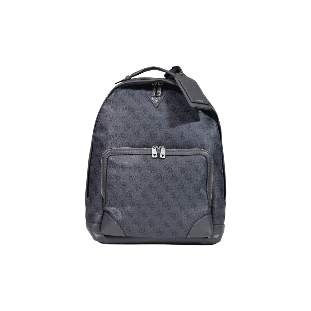 Guess Gray Polyurethane Backpack