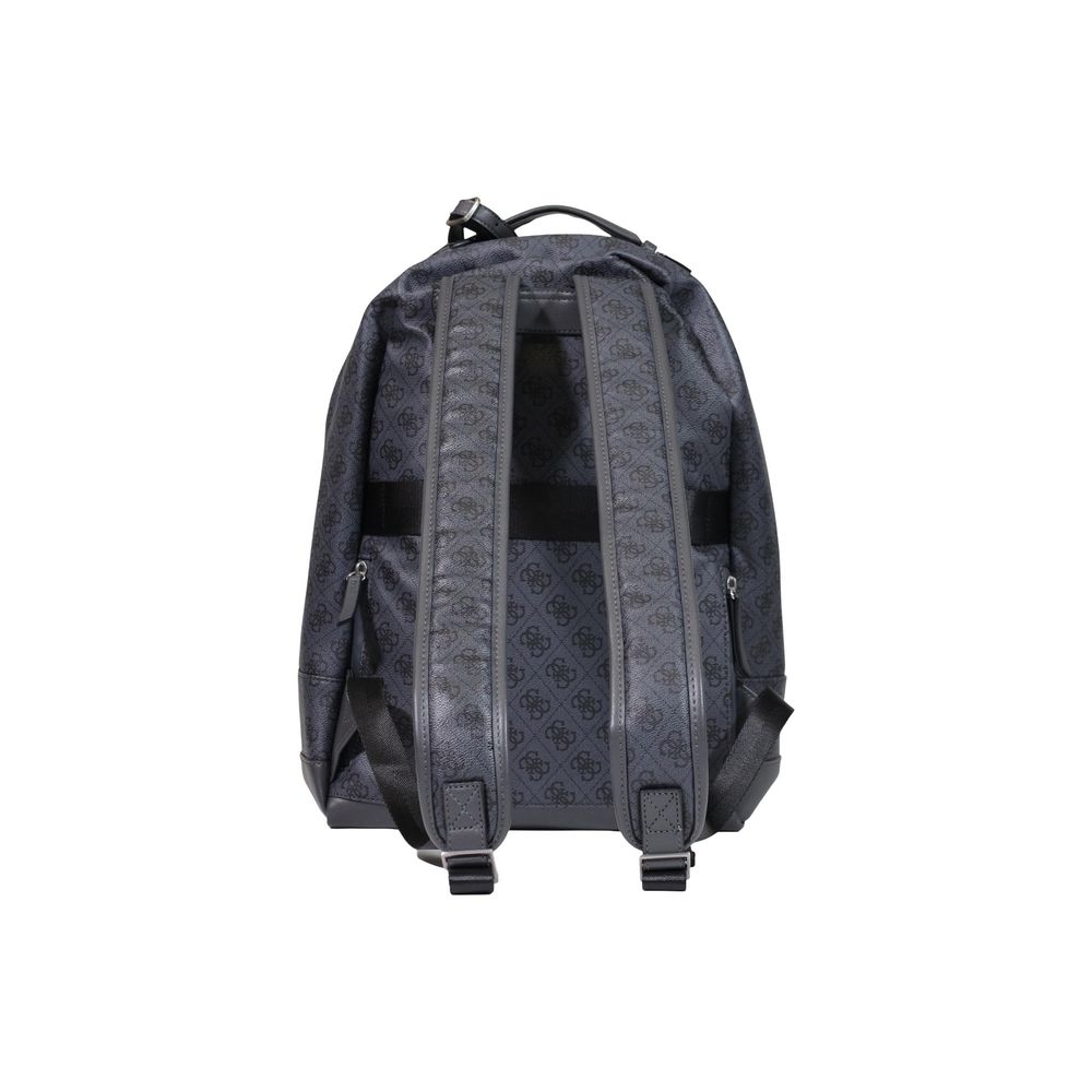 Guess Gray Polyurethane Backpack