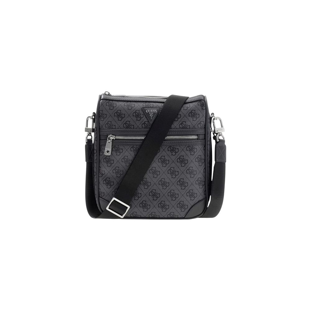 Guess Gray Polyurethane Messenger Bag