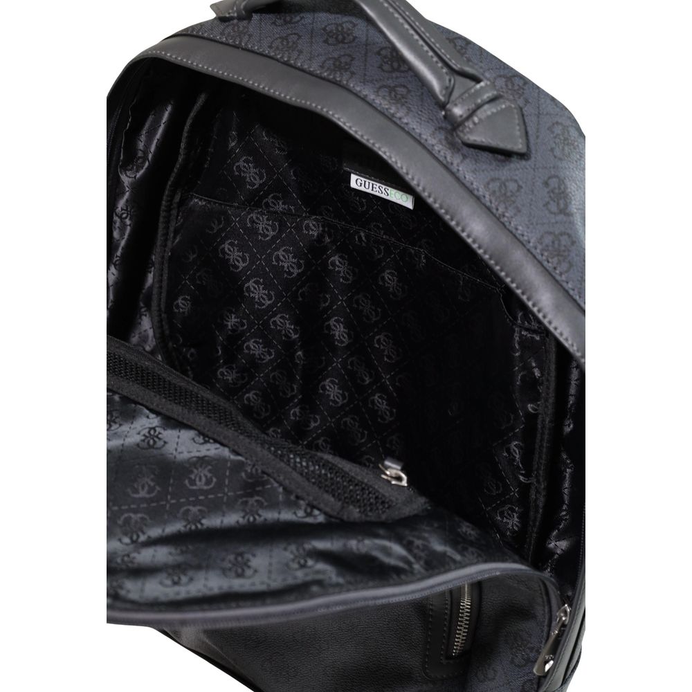 Guess Gray Polyurethane Backpack
