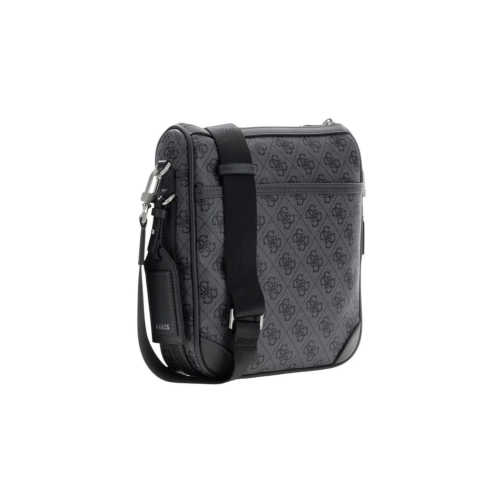 Guess Gray Polyurethane Messenger Bag