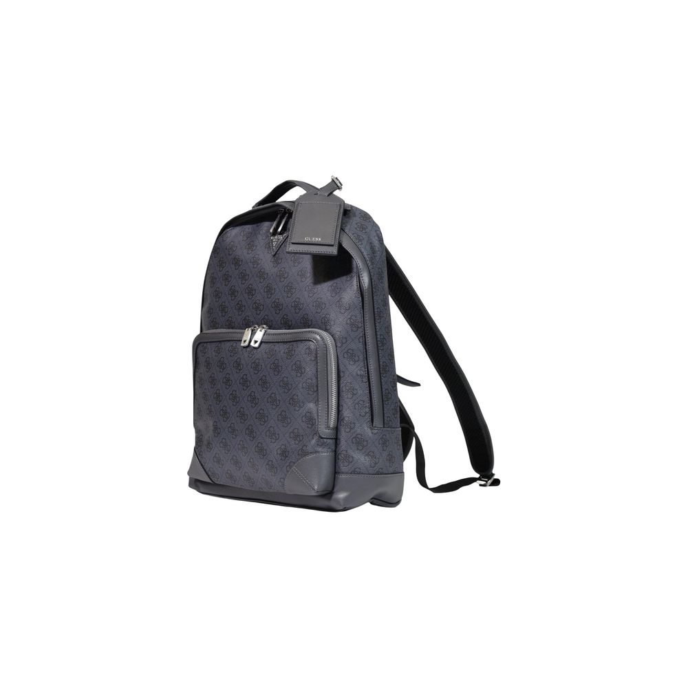 Guess Gray Polyurethane Backpack