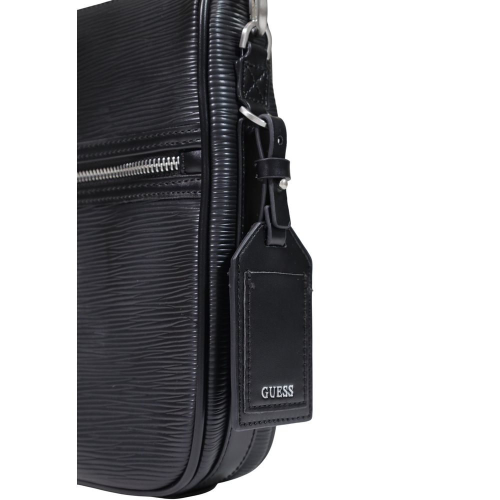Guess Black Polyurethane Shoulder Bag