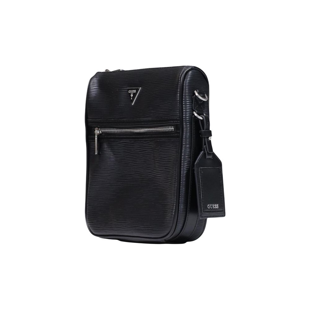 Guess Black Polyurethane Shoulder Bag