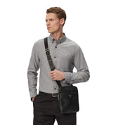 Guess Black Polyurethane Messenger Bag