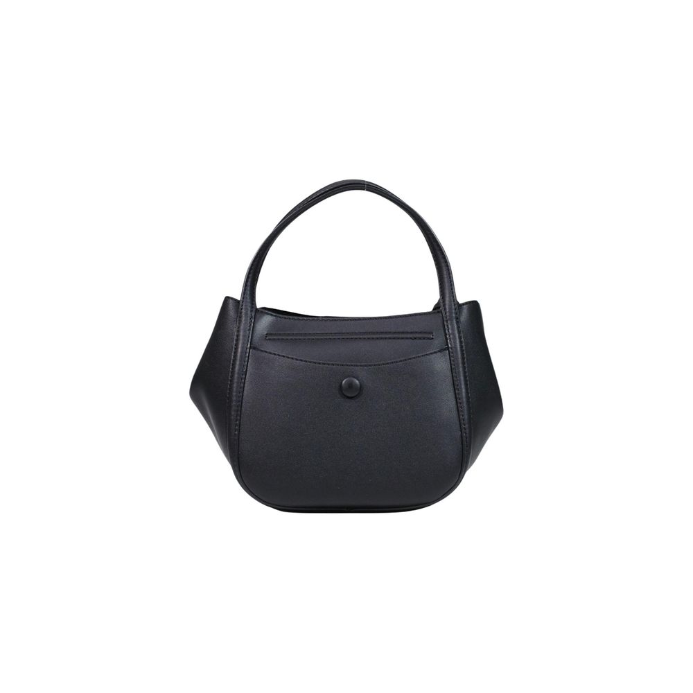 Guess Black Polyurethane Satchel