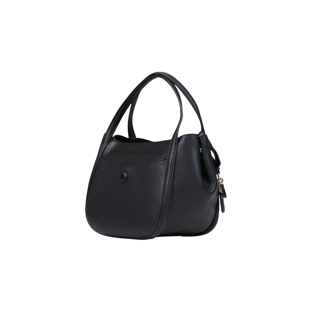 Guess Black Polyurethane Satchel