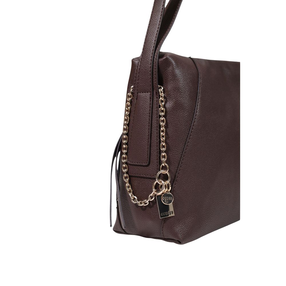 Guess Brown Polyurethane Handbags