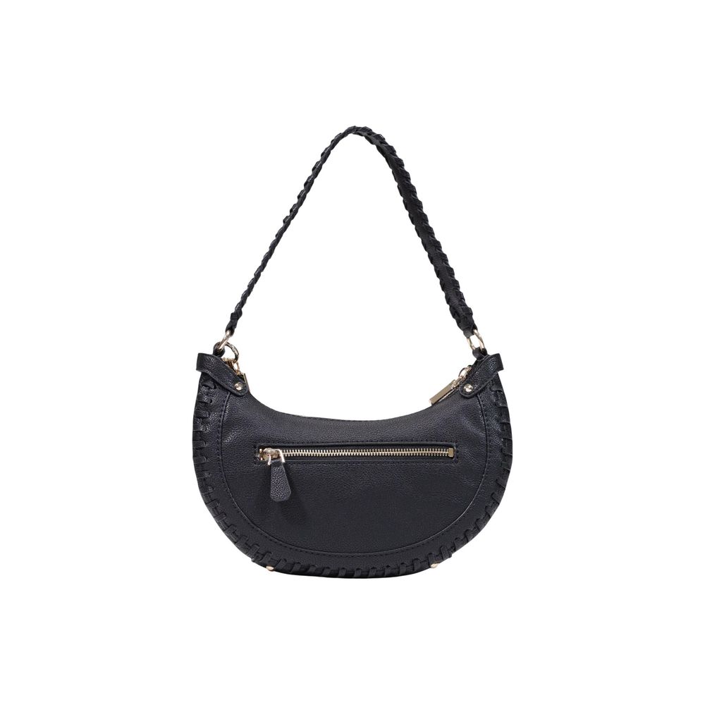 Guess Black Polyurethane Satchel