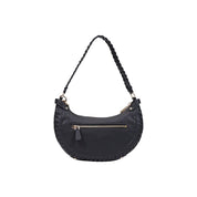 Guess Black Polyurethane Satchel