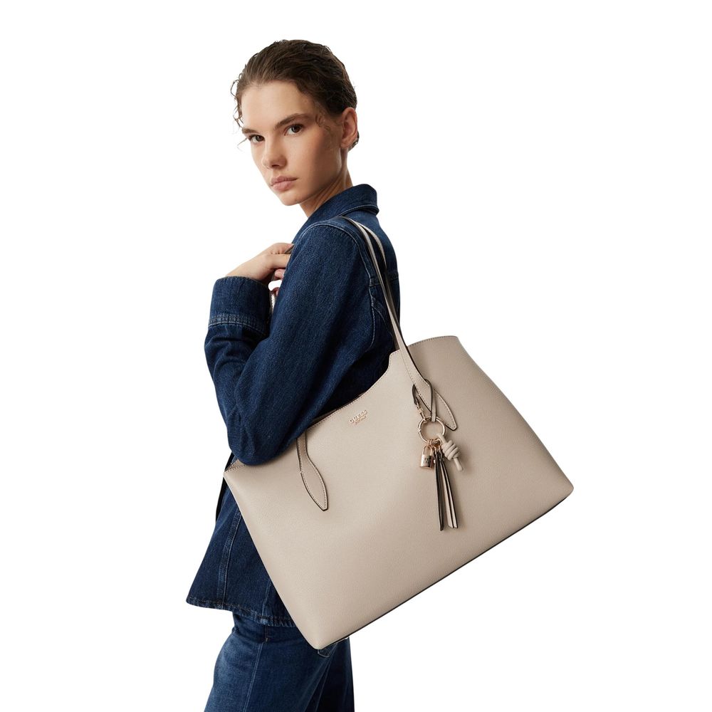 Guess Gold Polyurethane Handbag