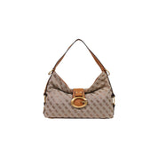Guess Beige Polyester Shoulder Bag