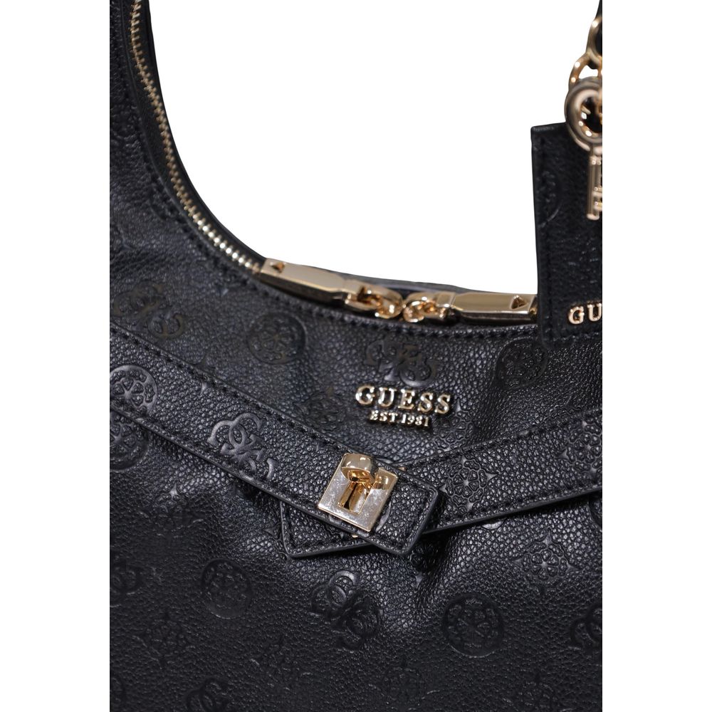 Guess Black Polyurethane Handbag