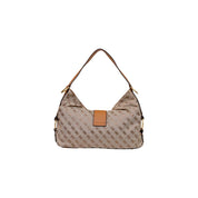 Guess Beige Polyester Shoulder Bag