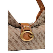 Guess Beige Polyester Shoulder Bag