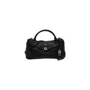 Guess Black Polyurethane Tote Bags