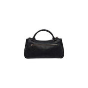 Guess Black Polyurethane Tote Bags