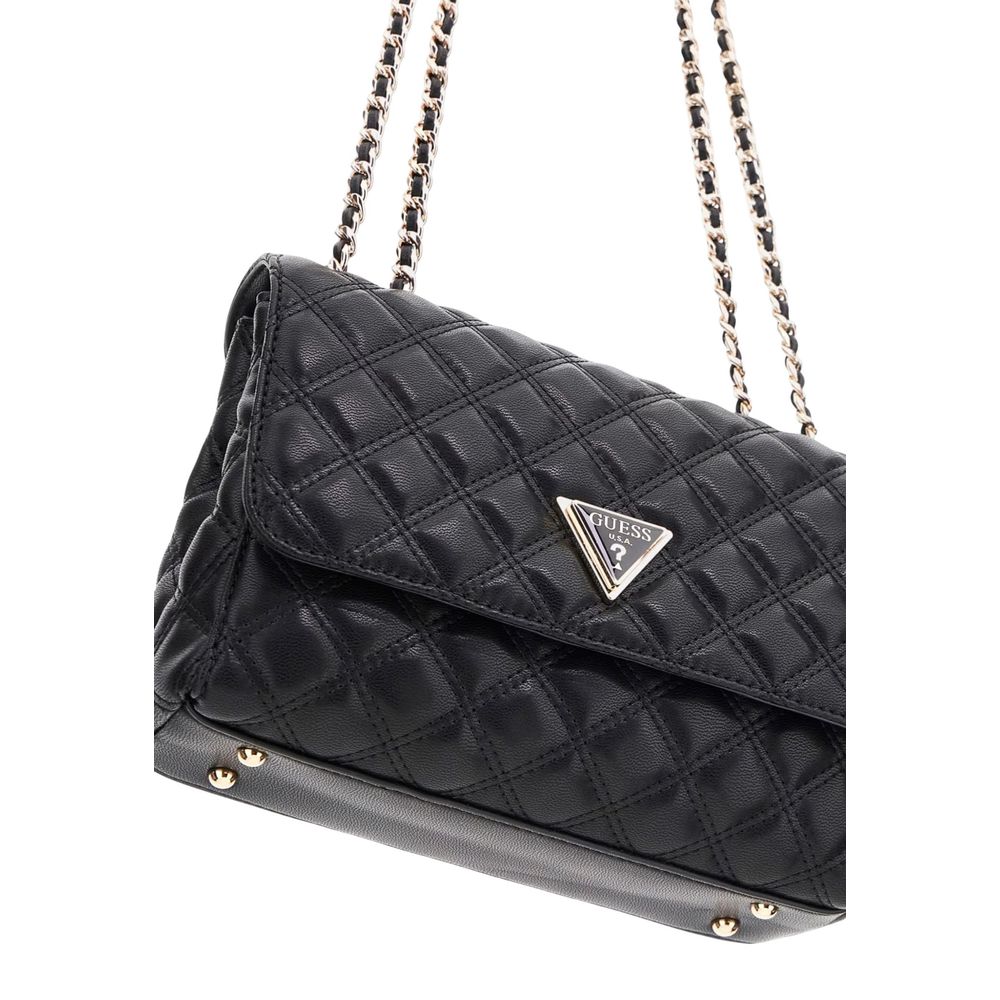 Guess Black Polyurethane Handbag