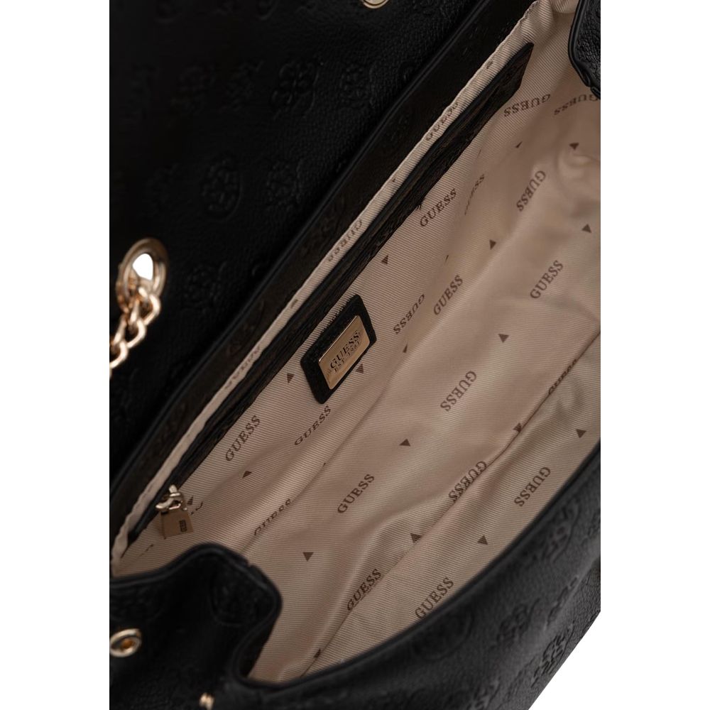 Guess Black Polyurethane Handbag