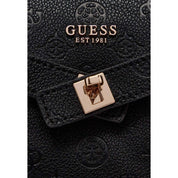 Guess Black Polyurethane Tote Bags