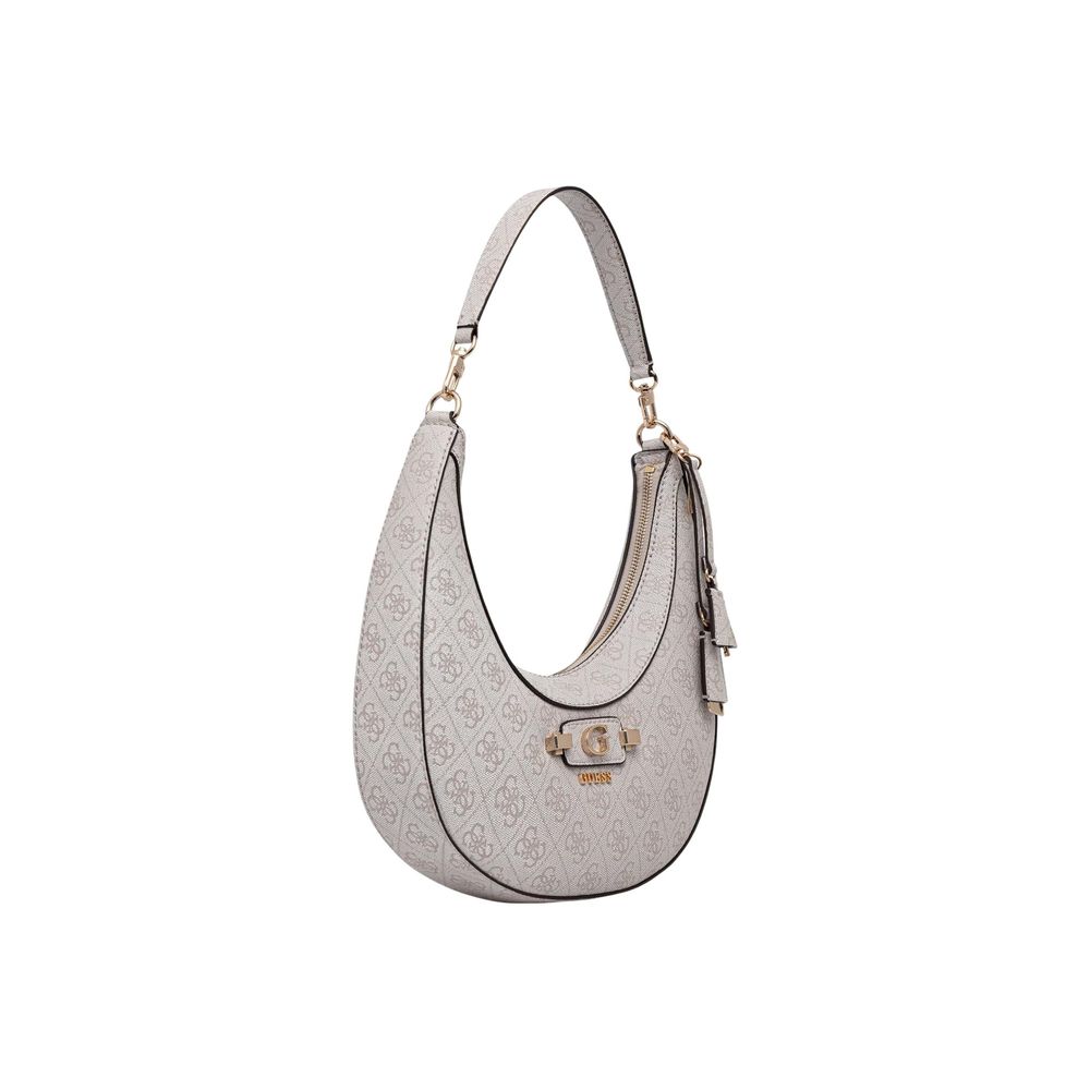 Guess White Polyurethane Handbag