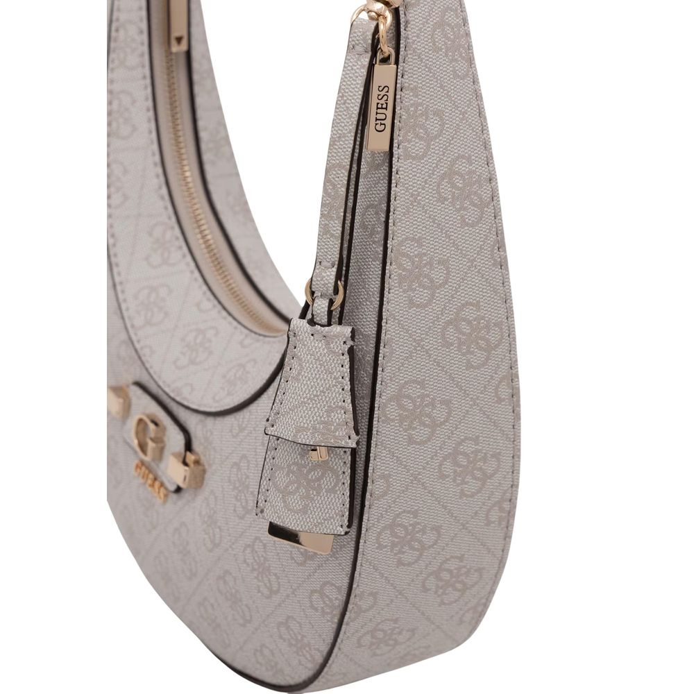 Guess White Polyurethane Handbag