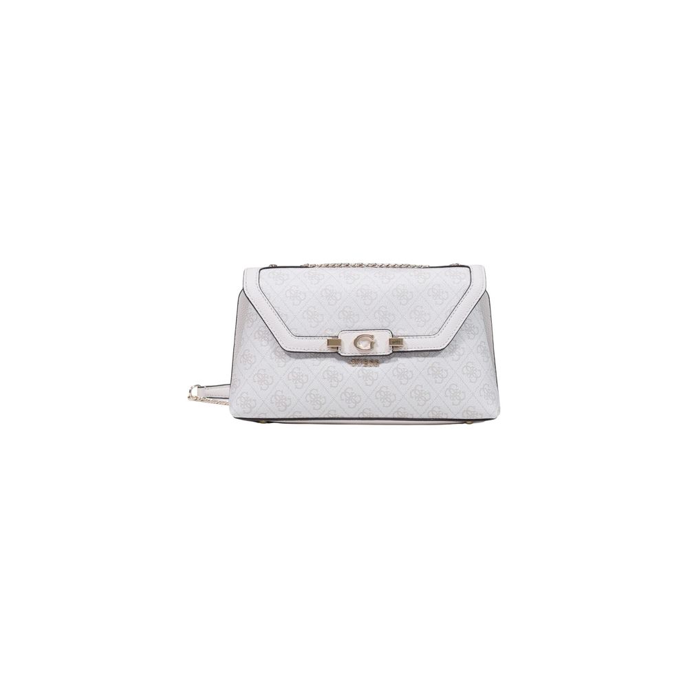 Guess White Polyurethane Handbag