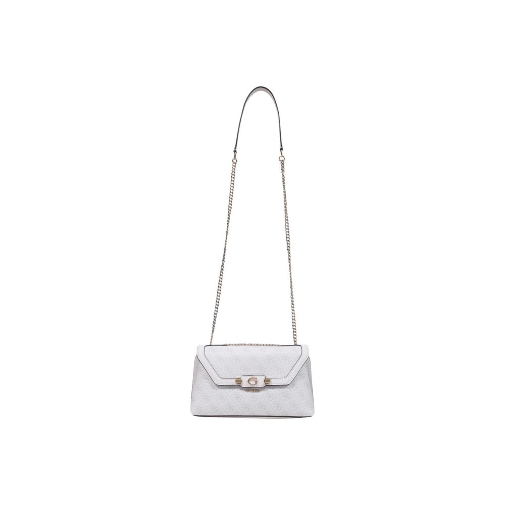 Guess White Polyurethane Handbag