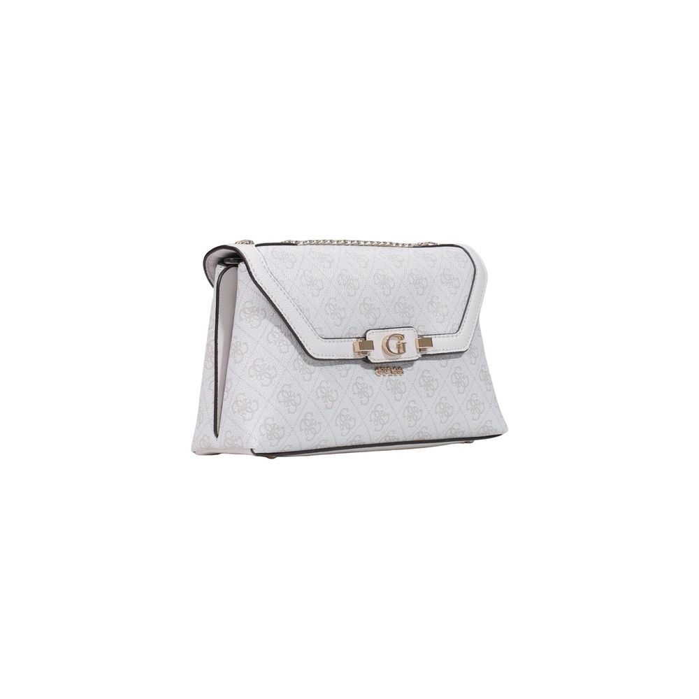 Guess White Polyurethane Handbag