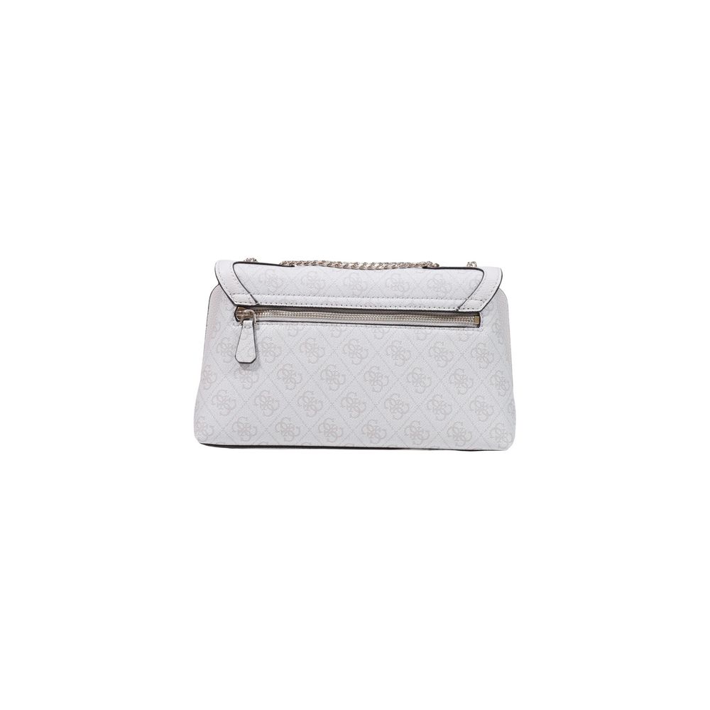 Guess White Polyurethane Handbag