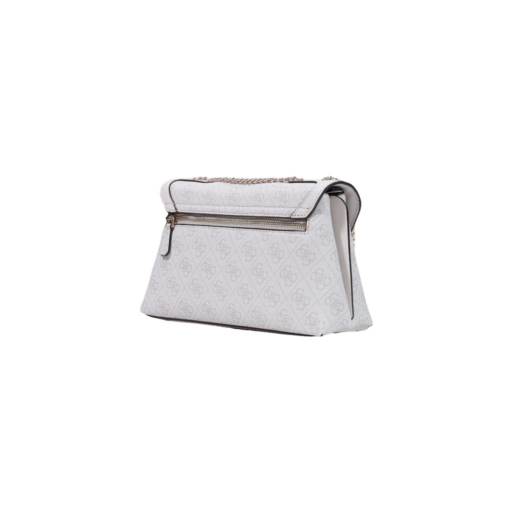 Guess White Polyurethane Handbag