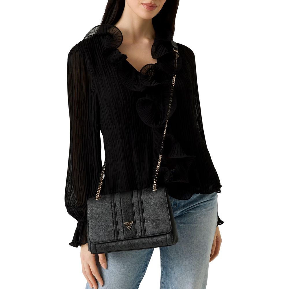 Guess Gray Polyurethane Shoulder Bag