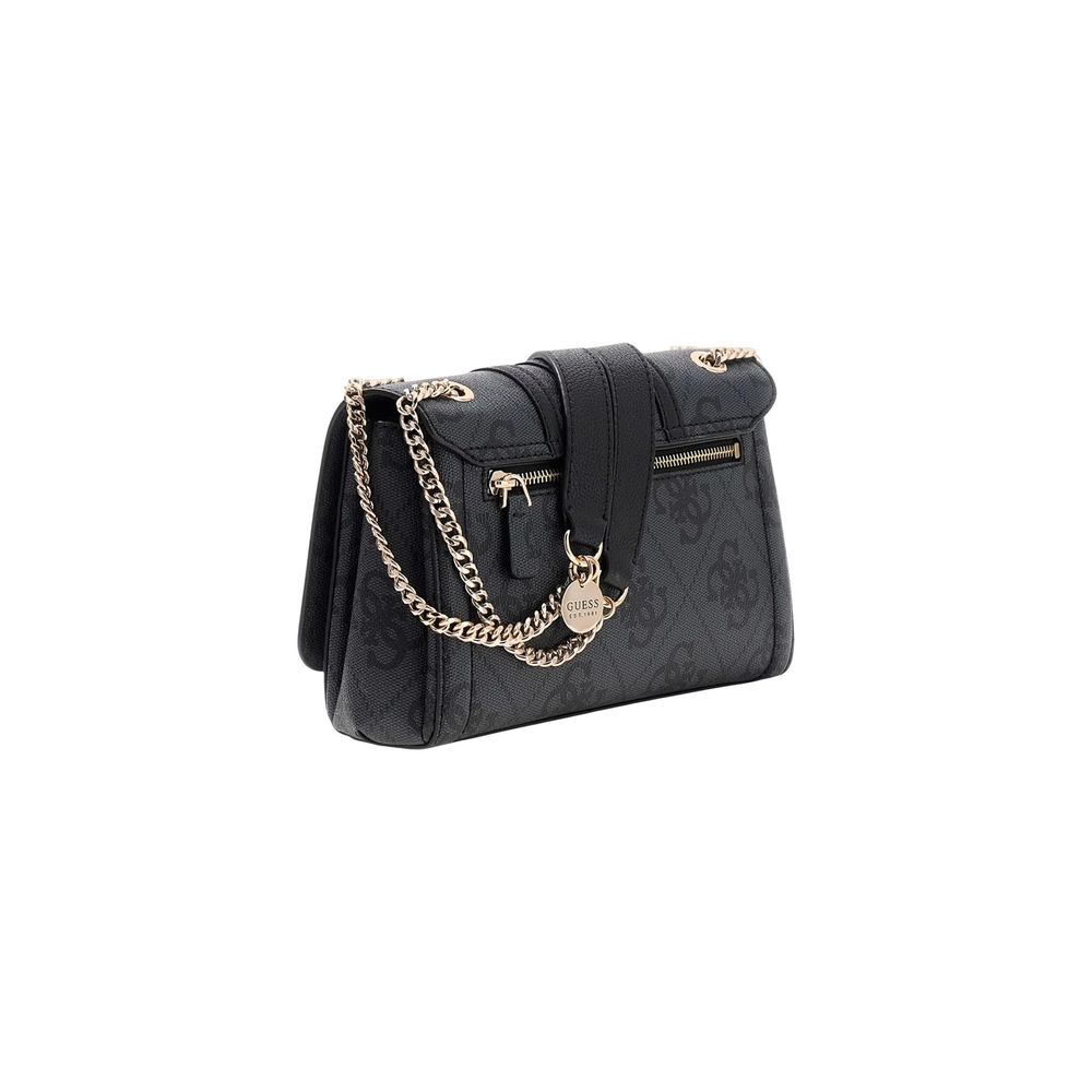 Guess Gray Polyurethane Shoulder Bag