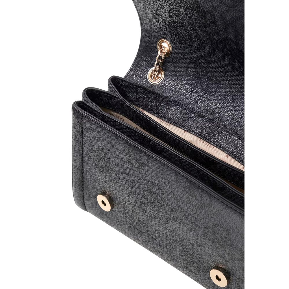 Guess Gray Polyurethane Shoulder Bag
