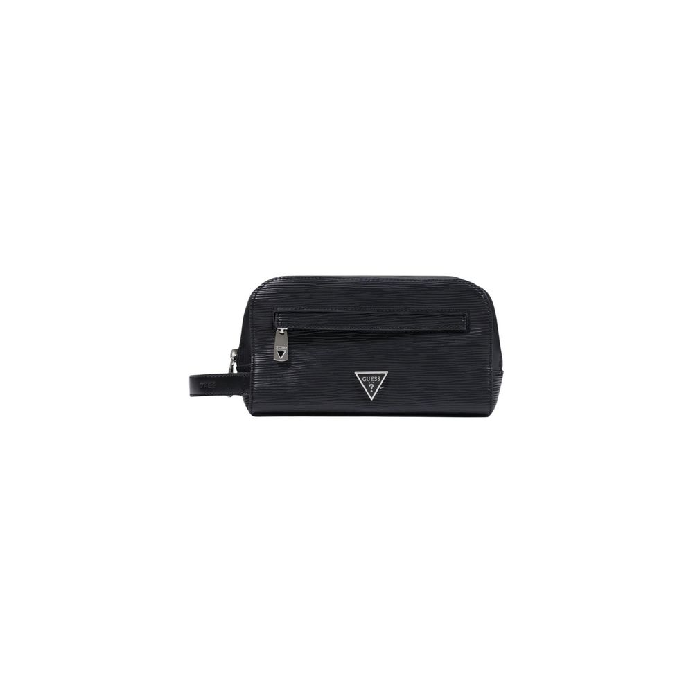 Guess Black Polyurethane Clutch Bag