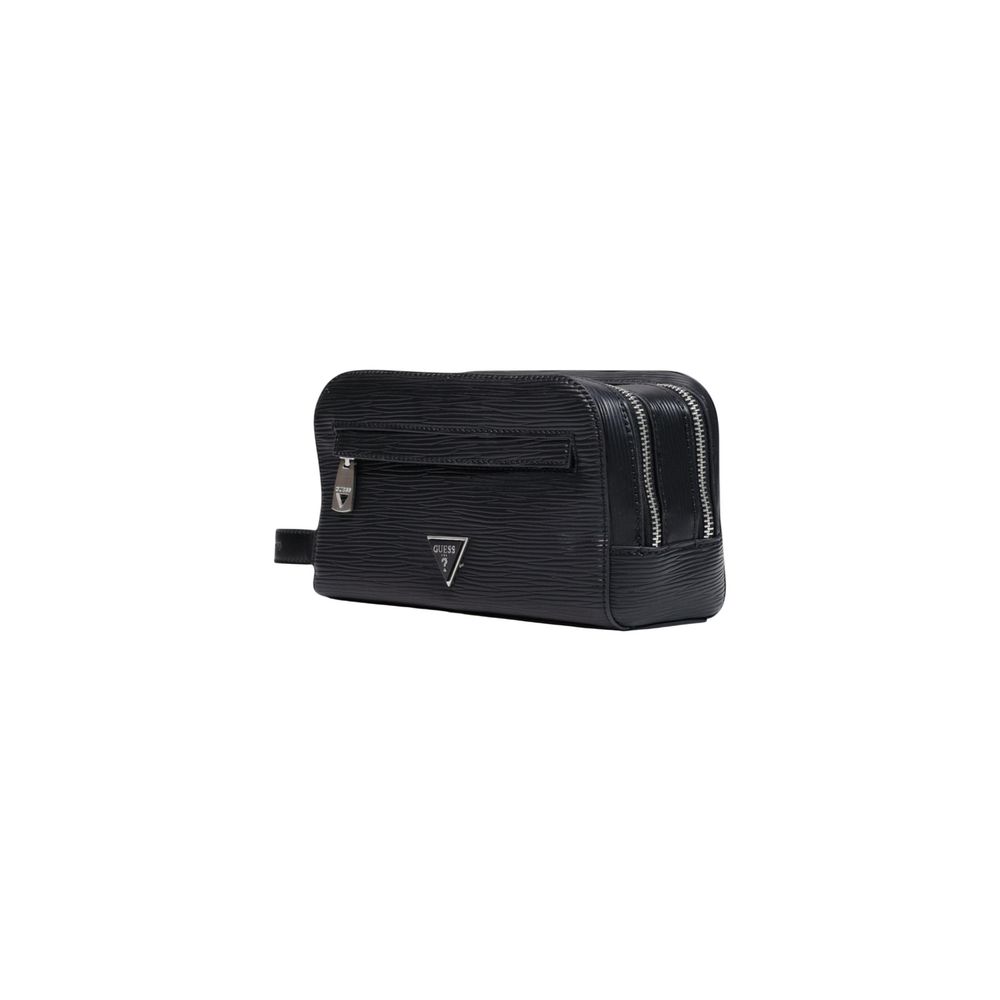 Guess Black Polyurethane Clutch Bag