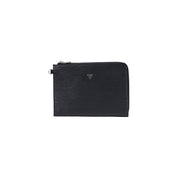 Guess Black Polyurethane Clutch Bag
